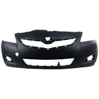 Front Bumper Cover For 2007-2012 Toyota Yaris Sedan with Fog Lamp Holes Primed