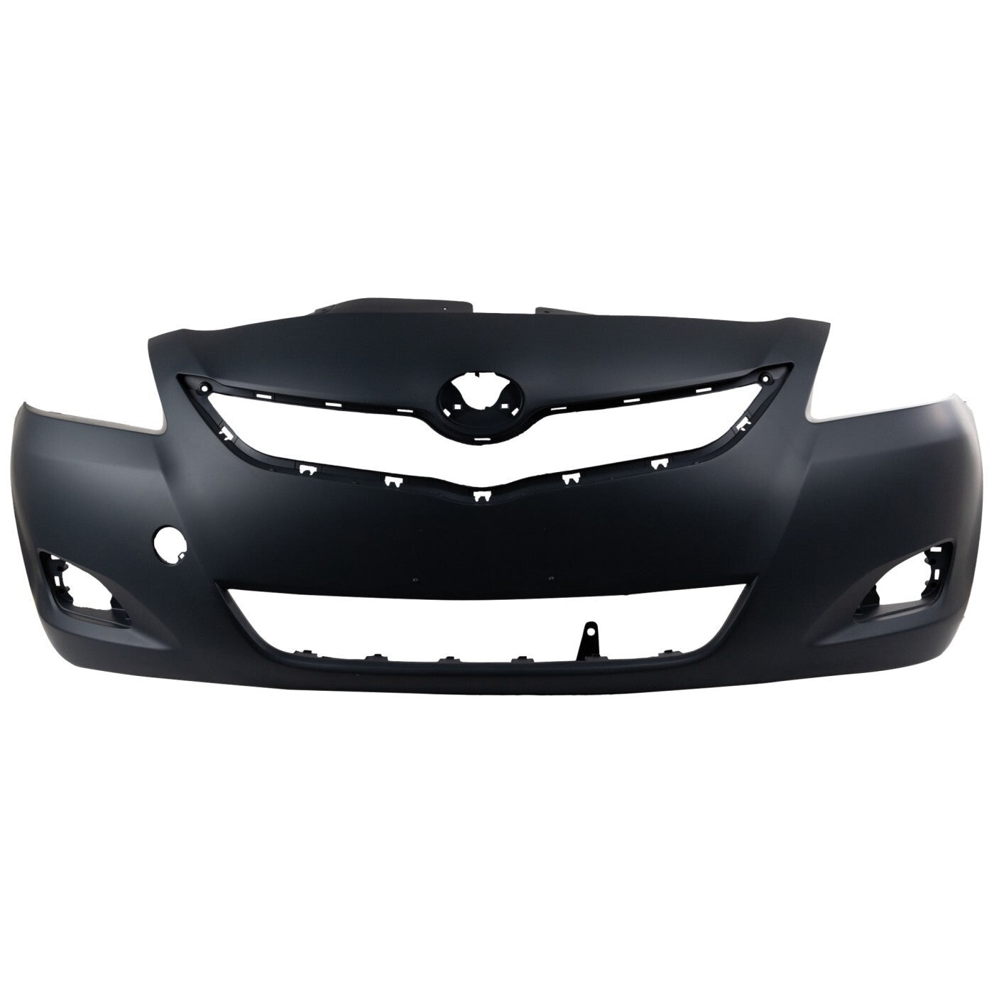 Front Bumper Cover For 2007-2012 Toyota Yaris Sedan with Fog Lamp Holes Primed