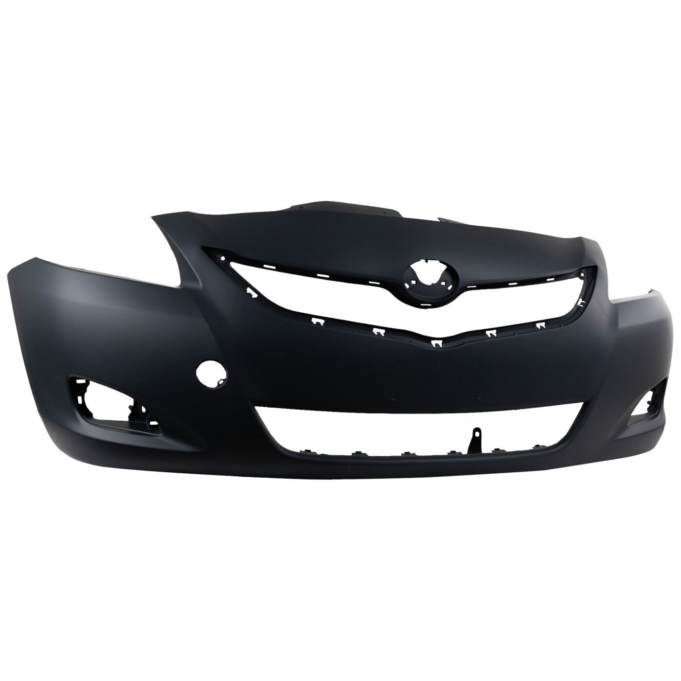 Front Bumper Cover For 2007-2012 Toyota Yaris Sedan with Fog Lamp Holes Primed