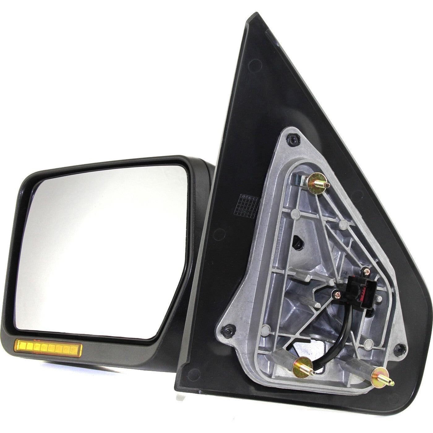 Mirror For 2004-2006 Ford F-150 Driver Side Textured Black Manual Folding Heated
