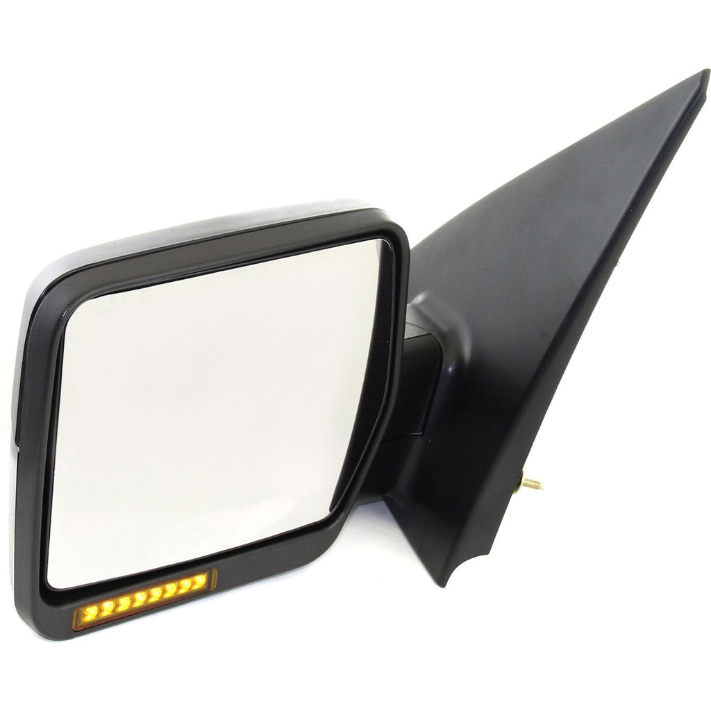 Mirror For 2004-2006 Ford F-150 Driver Side Textured Black Manual Folding Heated