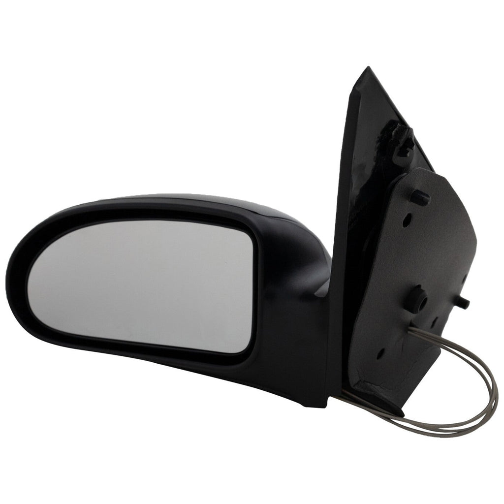 Manual Remote Mirror For 2003-2007 Ford Focus Front Driver Side Textured Black
