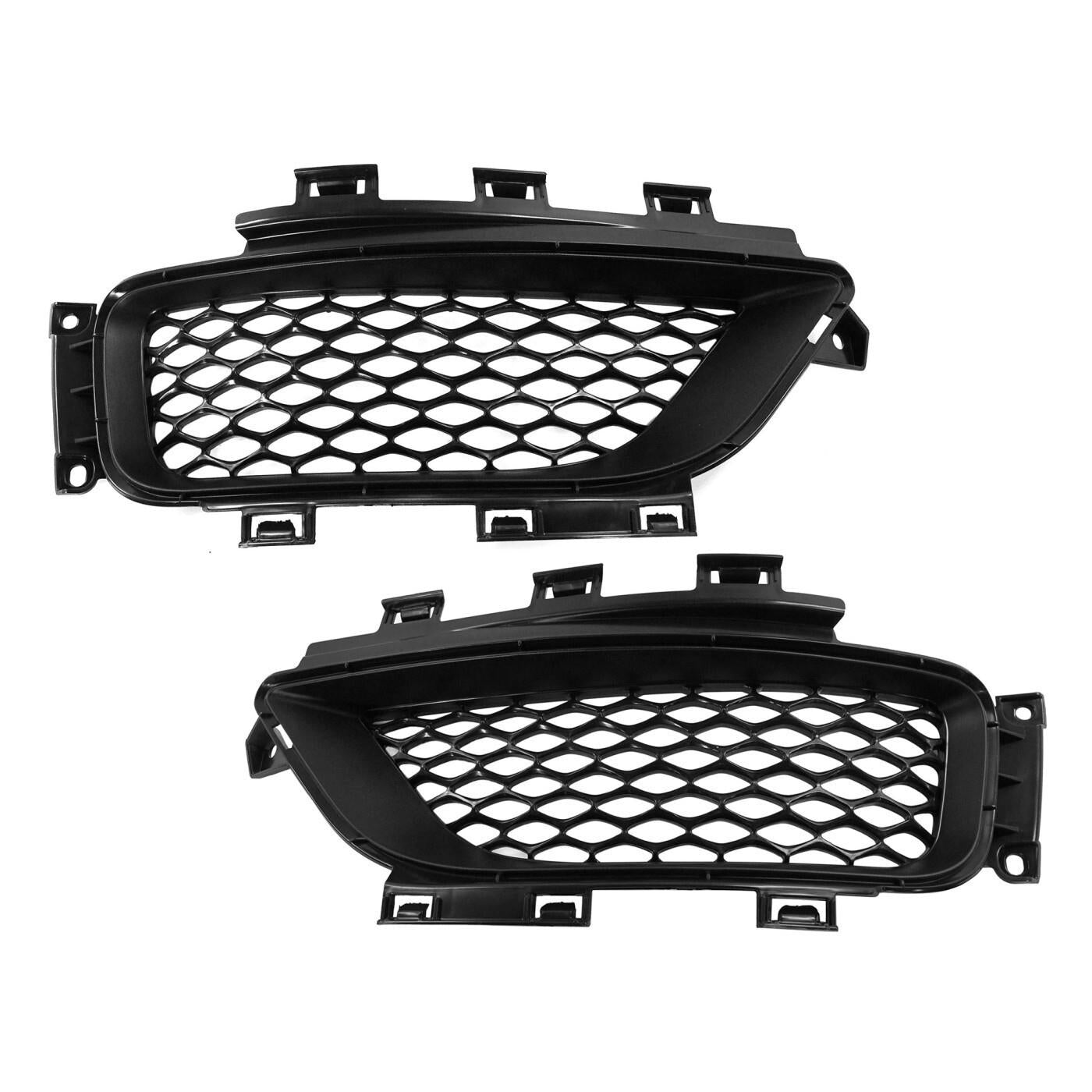 Bumper Grille Set For 15-23 Chrysler 300 Front LH RH Primed Plug-Fog Lamp Hole