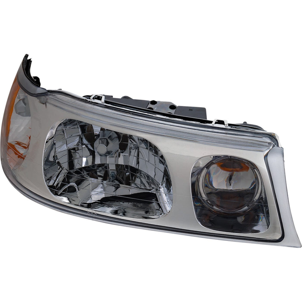 Headlight Set For 1998-2002 Lincoln Town Car Left and Right Headlamp With Bulb