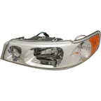 Headlight Set For 1998-2002 Lincoln Town Car Left and Right Headlamp With Bulb