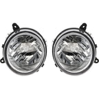 Driver and Passenger Side Headlights For Jeep Patriot 2007-2017 Halogen w/ Bulbs