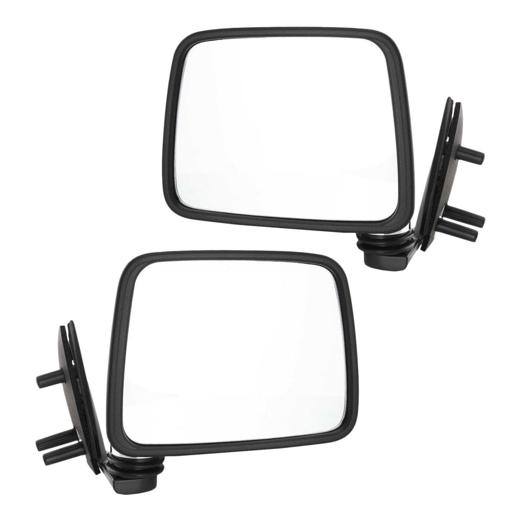 Chrome Manual Side View Mirrors Pair Set for Pathfinder D21 Hardbody Pickup
