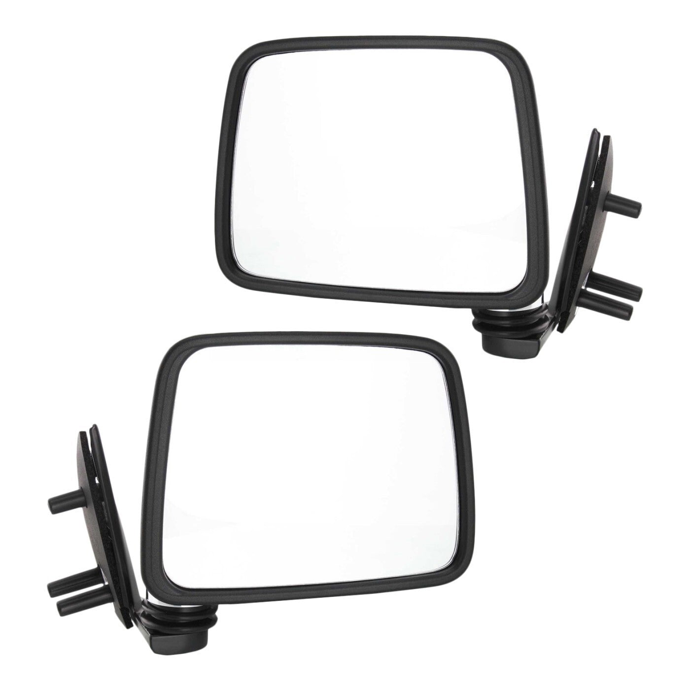 Chrome Manual Side View Mirrors Pair Set for Pathfinder D21 Hardbody Pickup