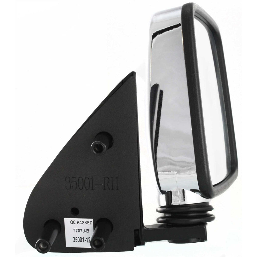 Chrome Manual Side View Mirrors Pair Set for Pathfinder D21 Hardbody Pickup