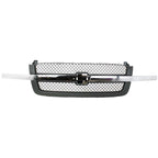 Grille Assembly For 03-06 Chevrolet Silverado 1500 Avalanche 1500 Textured Gray