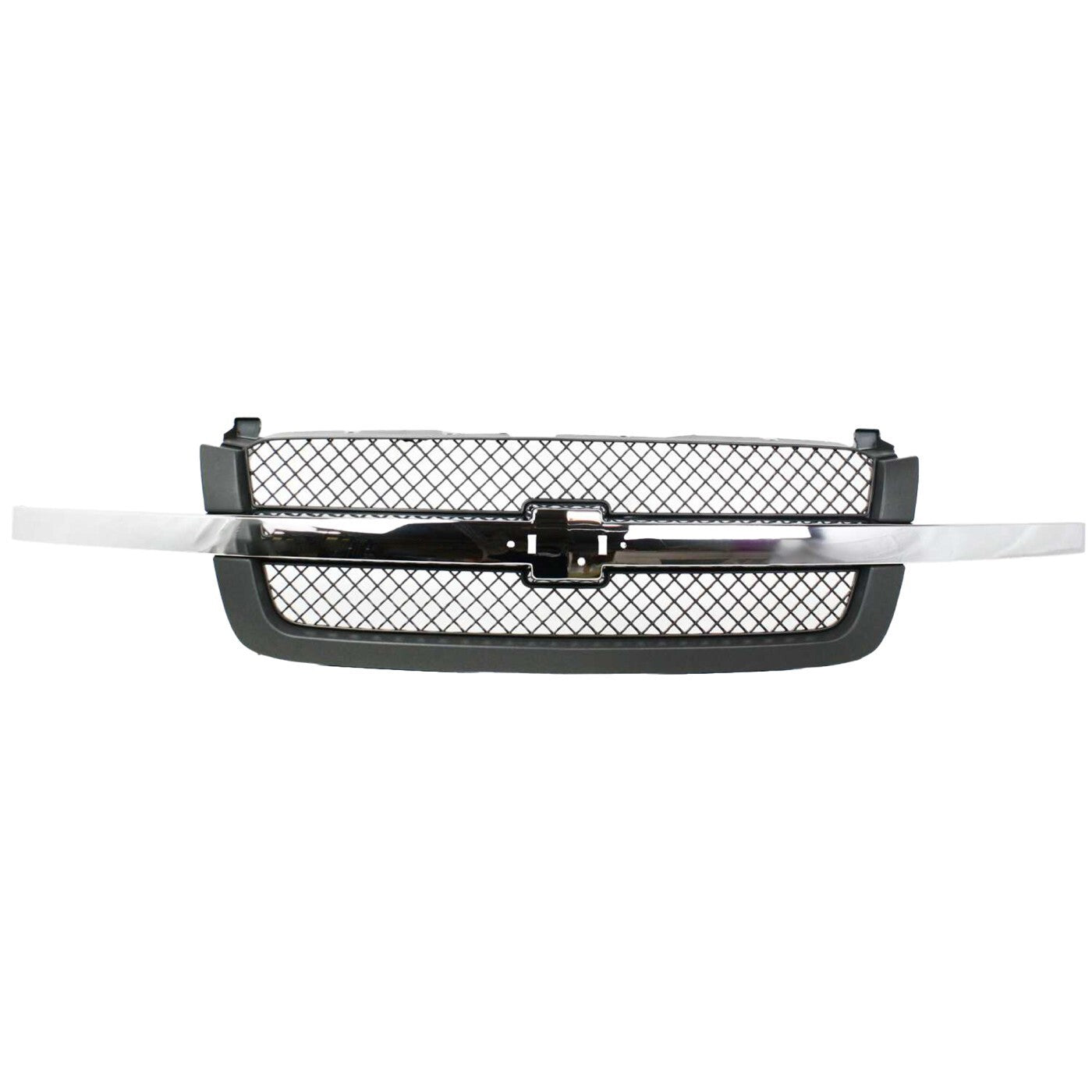 Grille Assembly For 03-06 Chevrolet Silverado 1500 Avalanche 1500 Textured Gray
