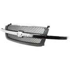 Grille Assembly For 03-06 Chevrolet Silverado 1500 Avalanche 1500 Textured Gray