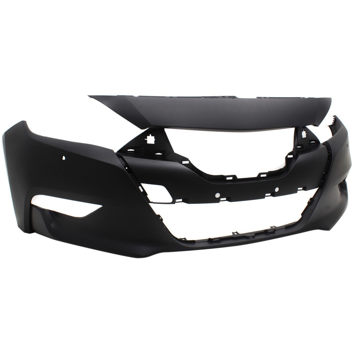Front Bumper Cover For 16-18 Nissan Maxima Primed With Parking Aid Sensor Holes