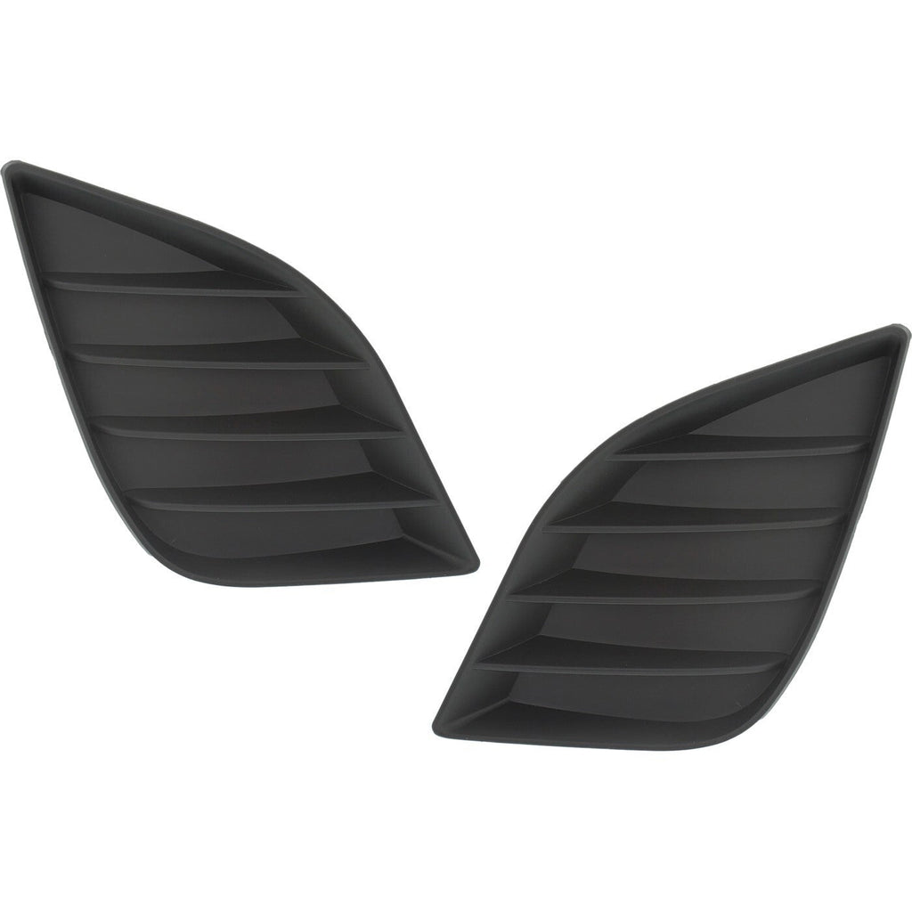 Fog Light Cover Set For 14-16 Toyota Corolla Textured Front TO1039170 TO1038170