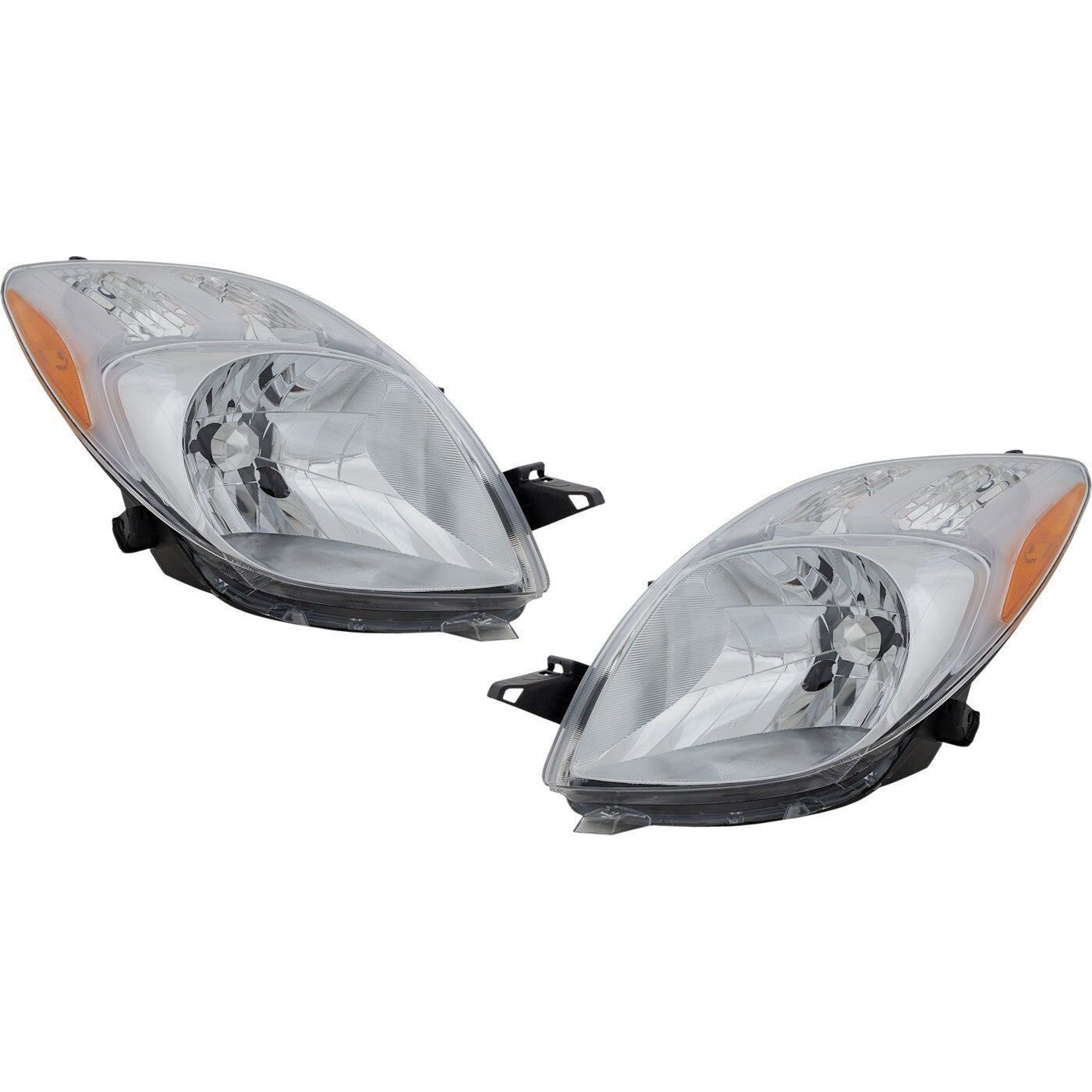 Headlight Set For 2007-2008 Toyota Yaris 2 Door Hatchback 8117052601 8113052611