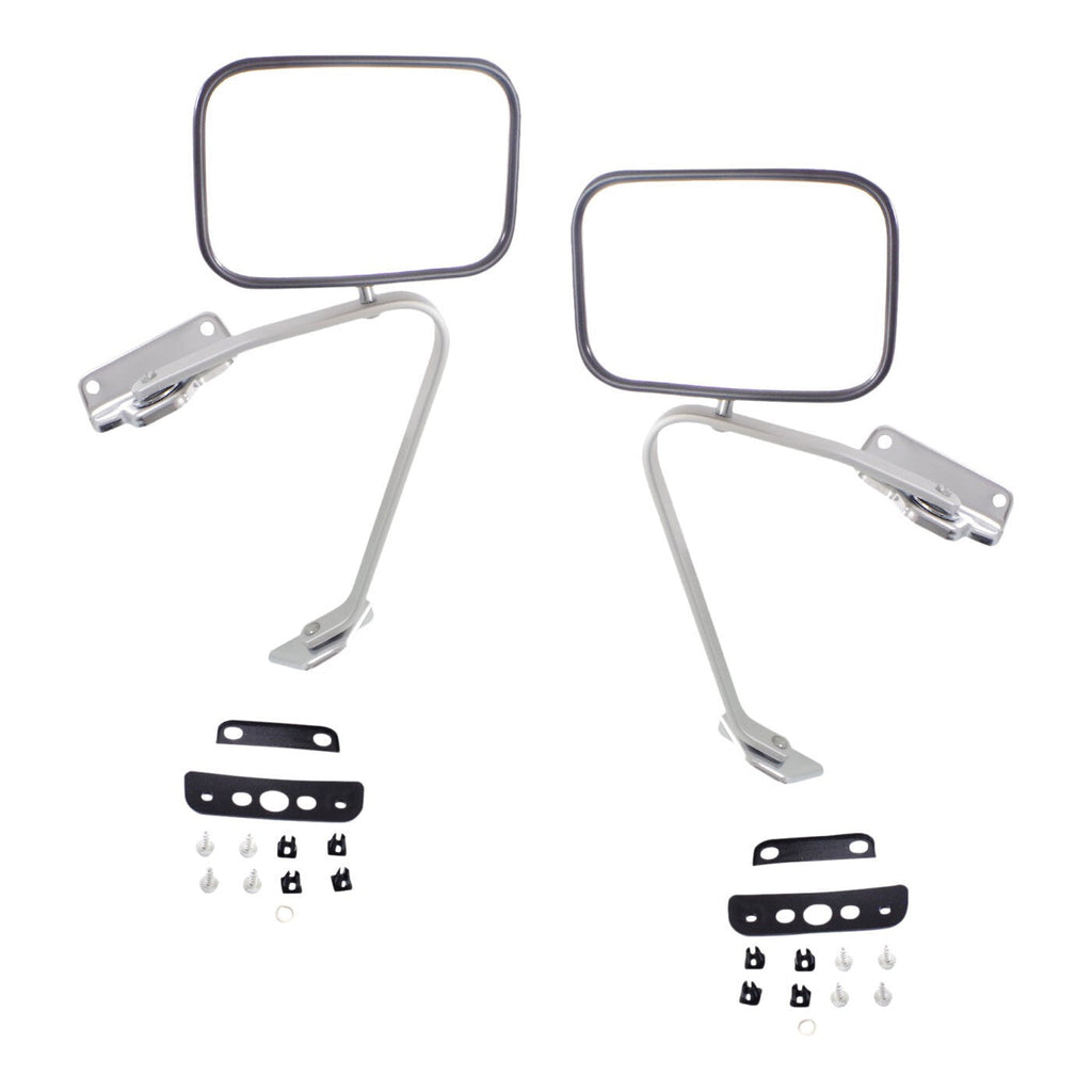 Mirror Set For 1980-96 Ford F-150 1980-97 F-250 F-350 Manual Folding Left Right