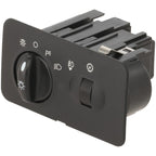 Headlight Switch For 2002-2004 Ford F-250 Super Duty Black Rectangular Shape