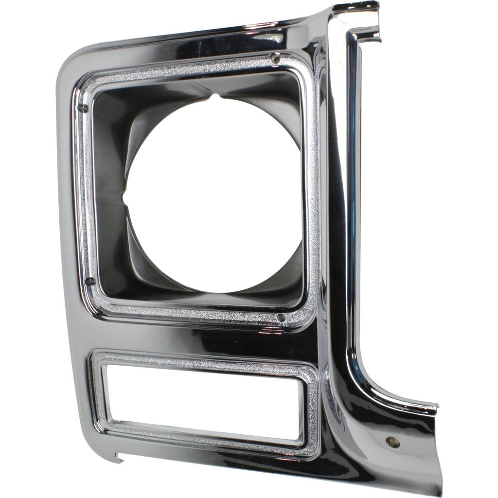 Headlight Door Set For 79-80 Chevy C10 Full-Size Pickup Chrome and dark argent