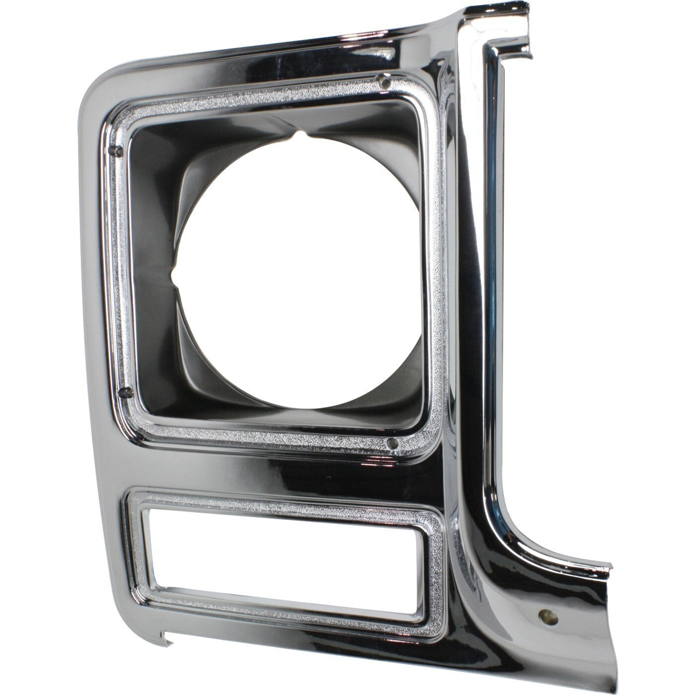 Headlight Door Set For 79-80 Chevy C10 Full-Size Pickup Chrome and dark argent