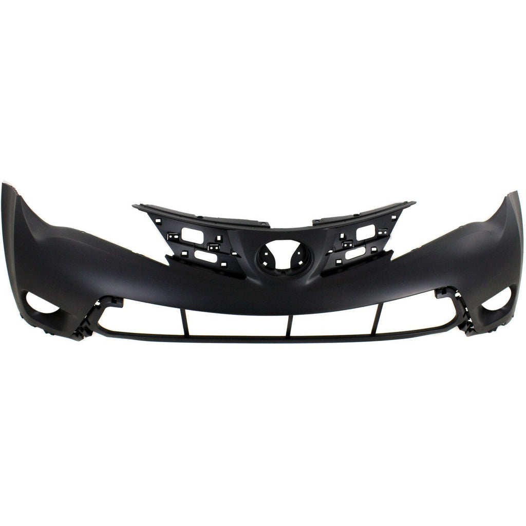 Bumper Covers Fascias Set Front Upper and Lower For 2013-15 Toyota RAV4 LE Model