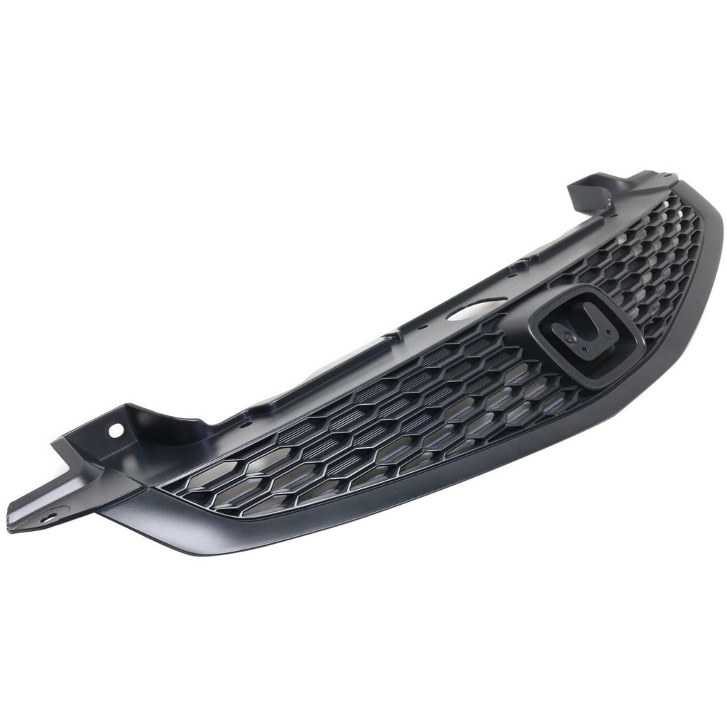 Grille For 2012-2013 Honda Civic Coupe Black Plastic