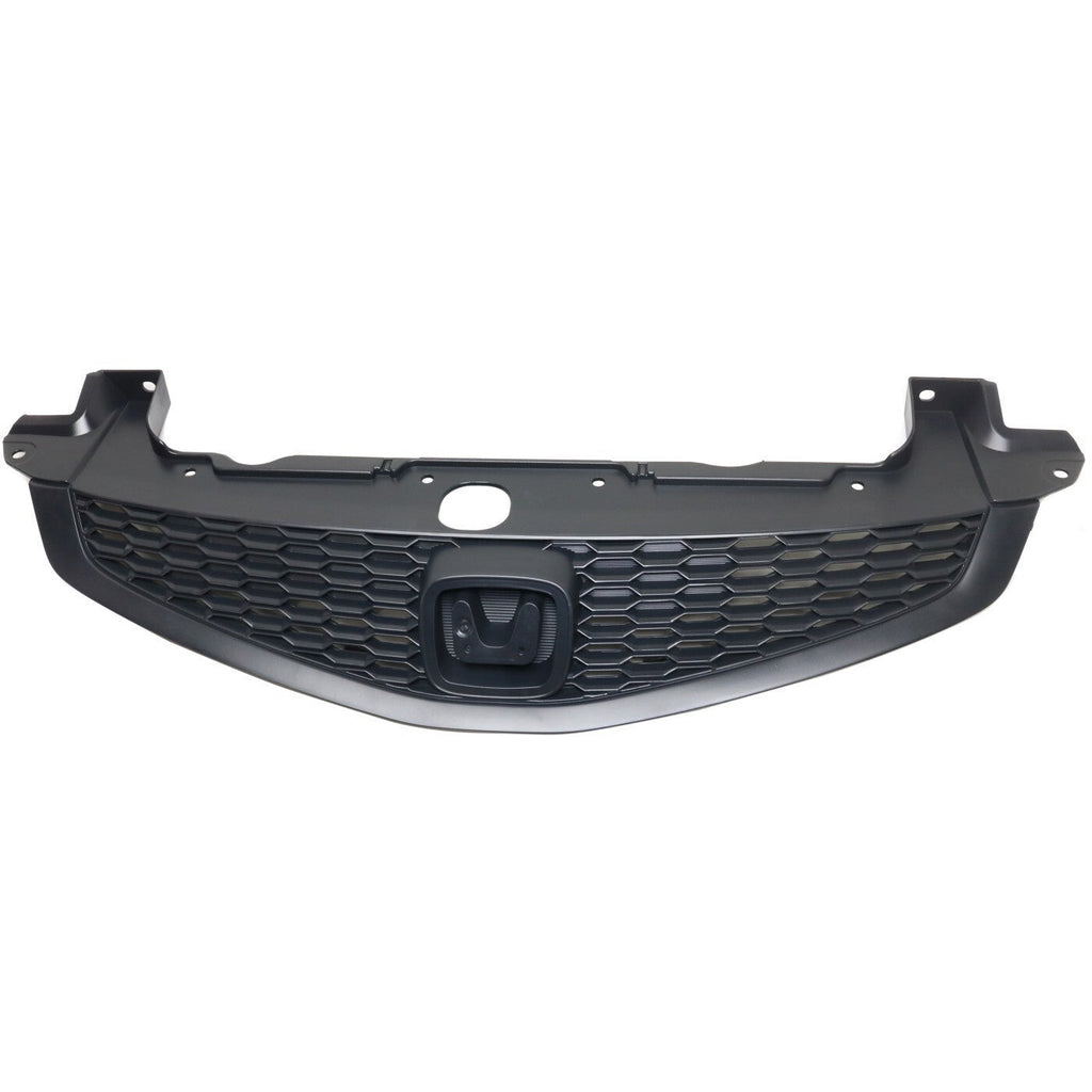 Grille For 2012-2013 Honda Civic Coupe Black Plastic