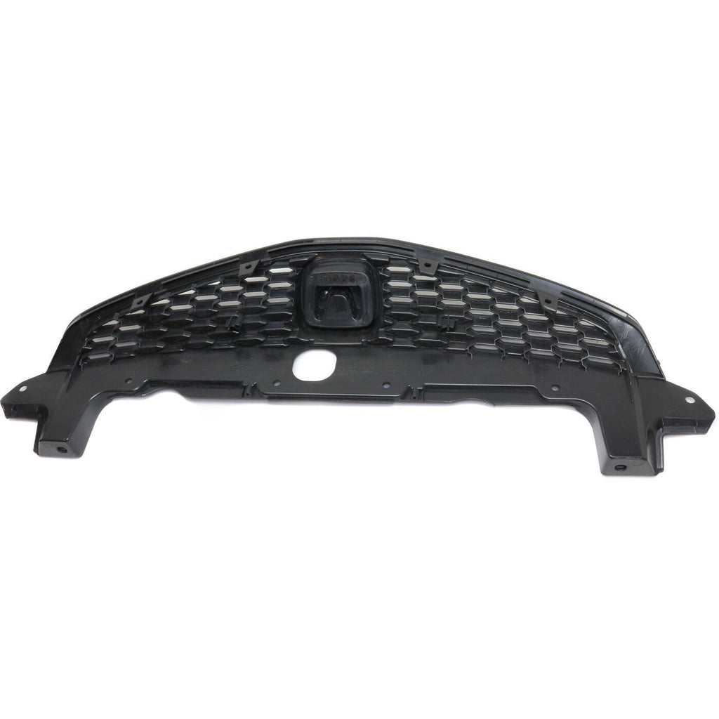 Grille For 2012-2013 Honda Civic Coupe Black Plastic