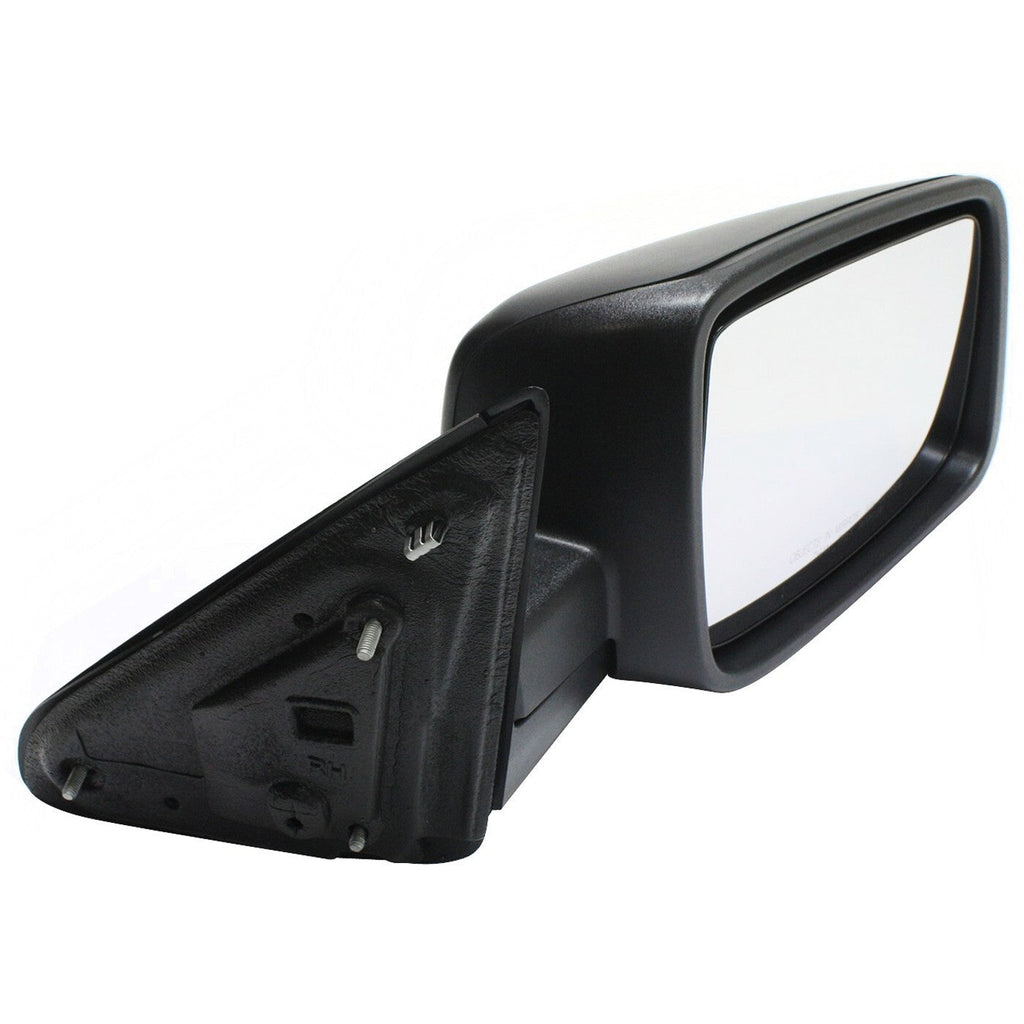 Mirror For 2013-2022 Ram 1500 2500 3500 Manual Folding Right Textured Black