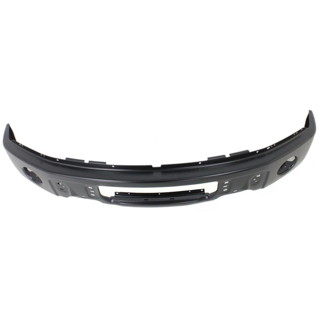 Front Bumper For 2009-2014 Ford F-150 Powdercoated Black with Fog Light Holes