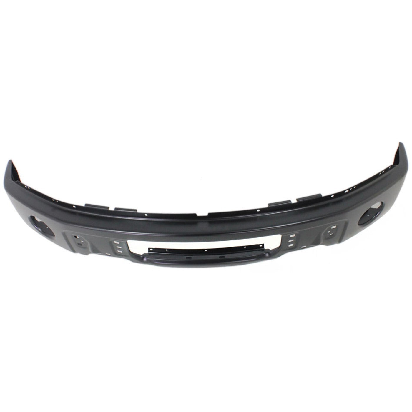 Front Bumper For 2009-2014 Ford F-150 Powdercoated Black with Fog Light Holes