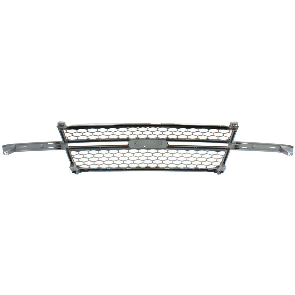 Grille Assembly Kit For 03-06 Chevy Silverado 2500 HD Chrome Shell Painted Gray