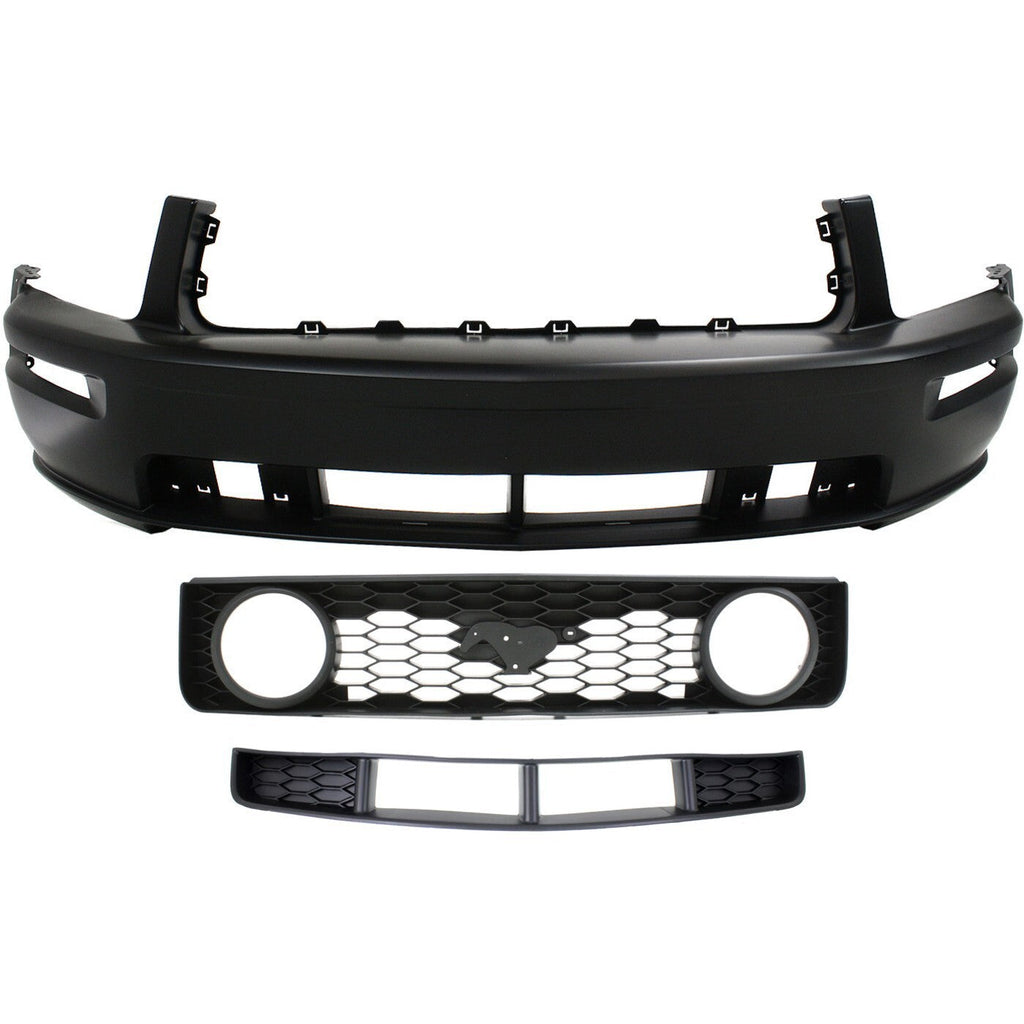 Bumper Cover Kit For 2005-09 Ford Mustang GT Model 8Cyl 4.6L w/o California Pckg