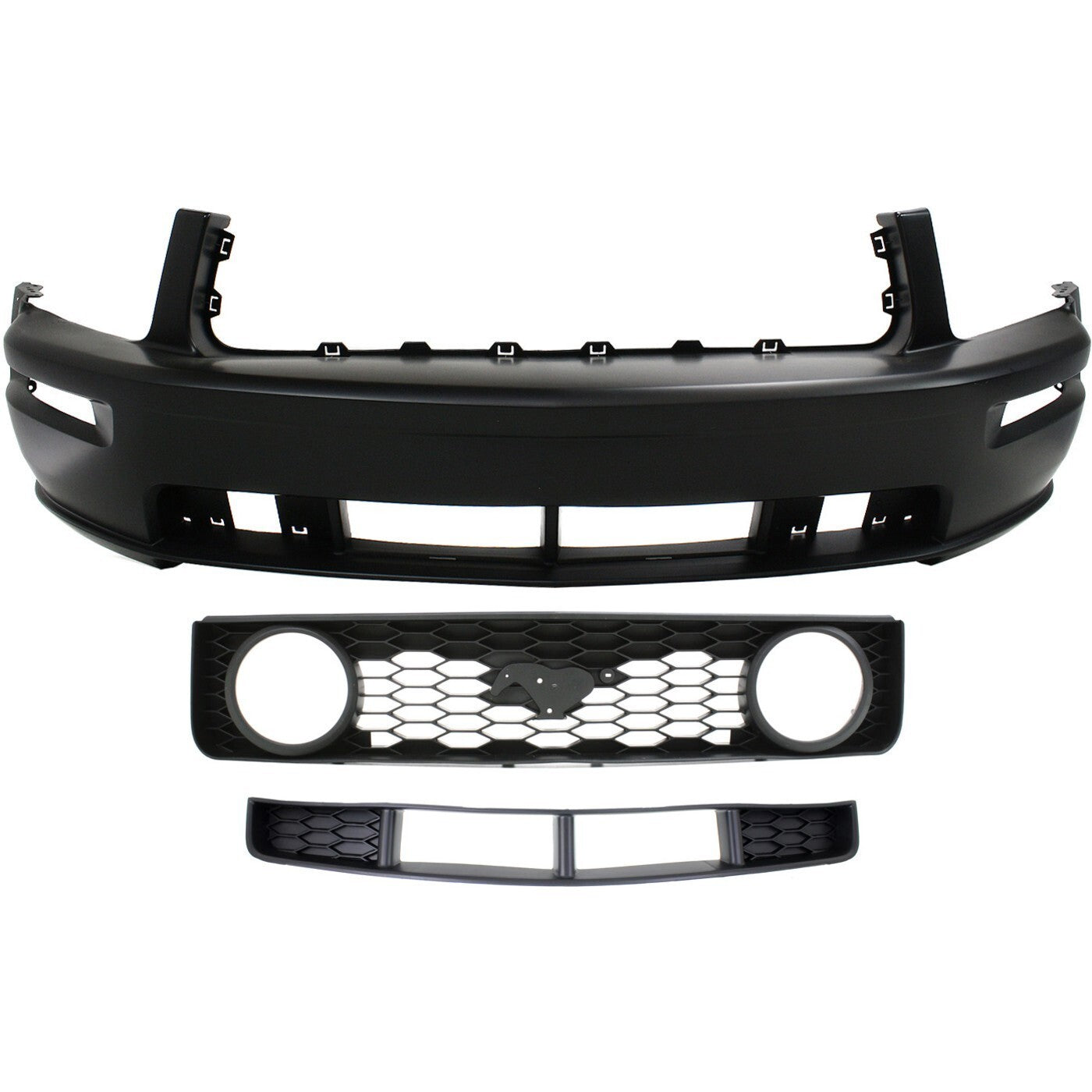 Bumper Cover Kit For 2005-09 Ford Mustang GT Model 8Cyl 4.6L w/o California Pckg