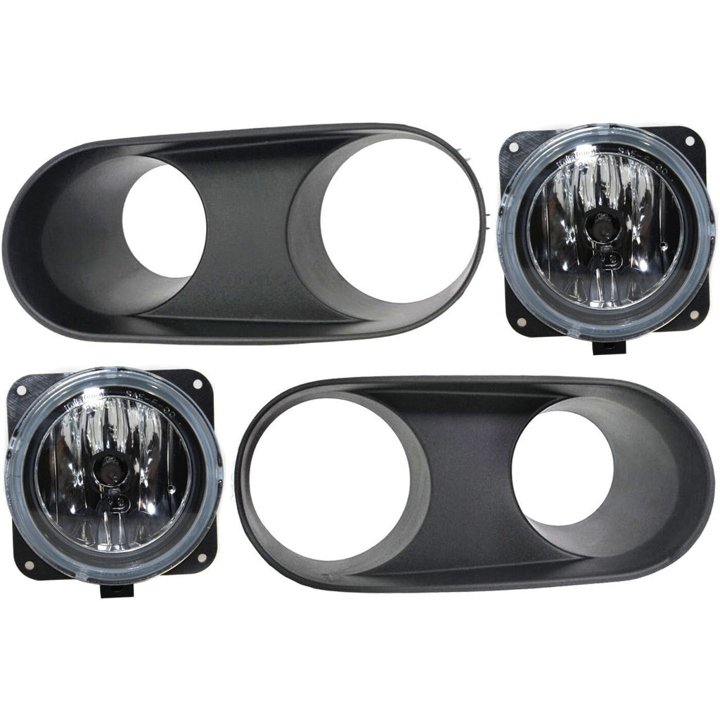 Fog Light Kit For 2003-04 Ford Mustang Front Left and Right with Fog Light Trim