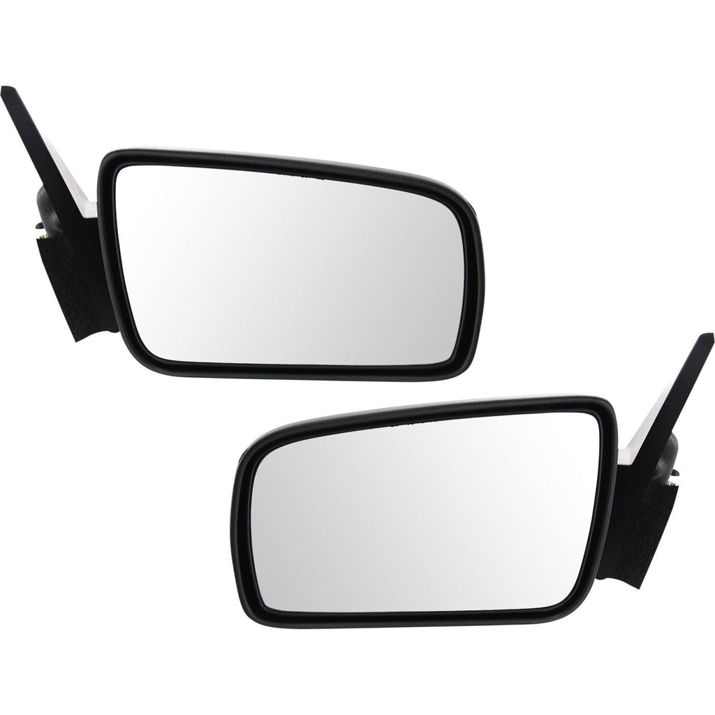 Set Of 2 Mirror Power For 2005-2009 Ford Mustang Left And Right Black
