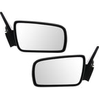Set Of 2 Mirror Power For 2005-2009 Ford Mustang Left And Right Black