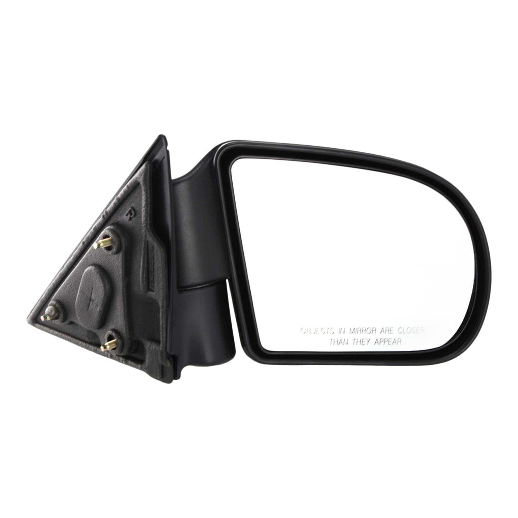 Mirror Set For 1999-2004 Chevrolet S10 Left and Right Manual Fold Textured Black