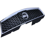 Grille For 2009-2012 Nissan Sentra Chrome Shell w/ Gray Insert Plastic