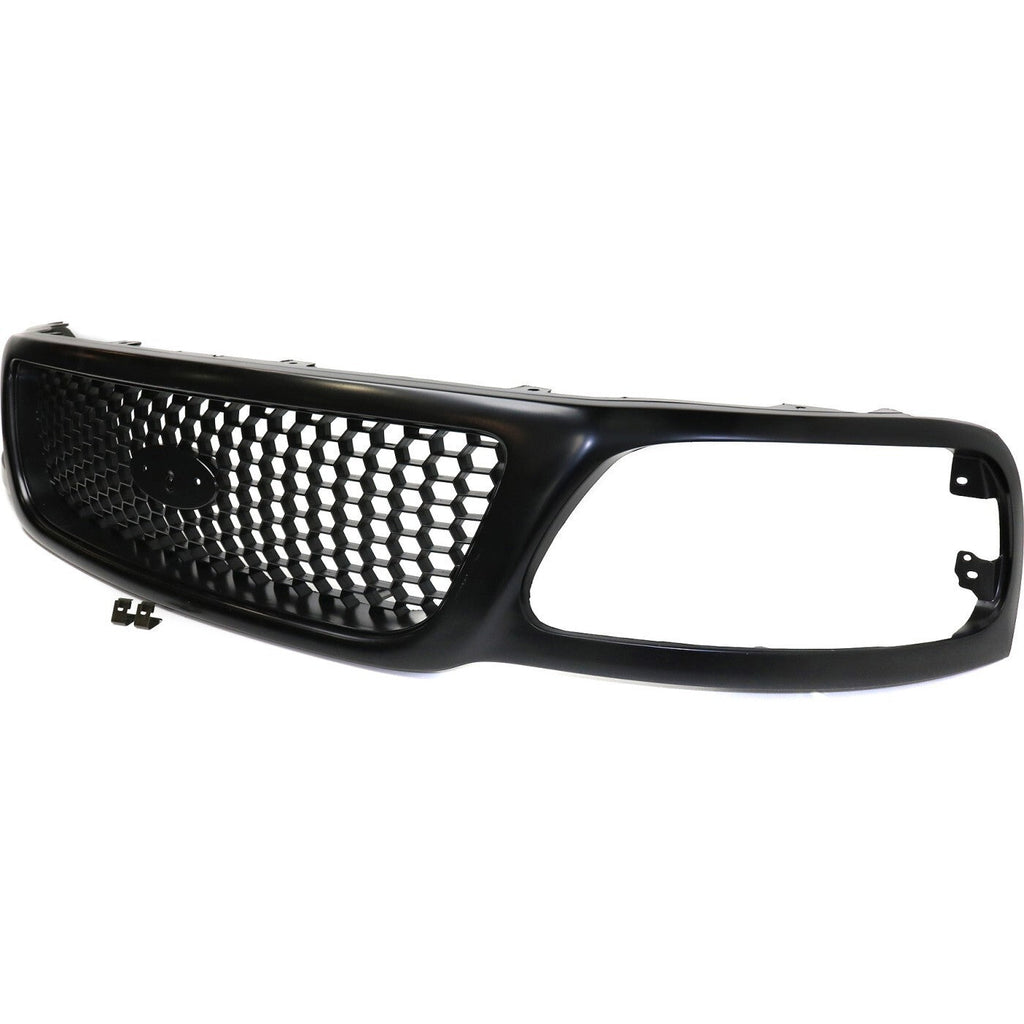 Grille For 1999-2004 Ford F-150 1999 F-250 Primed Honeycomb Insert