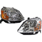 Driver and Passenger Headlights For Ford Five Hundred 2005-2007 Halogen w/ Bulbs