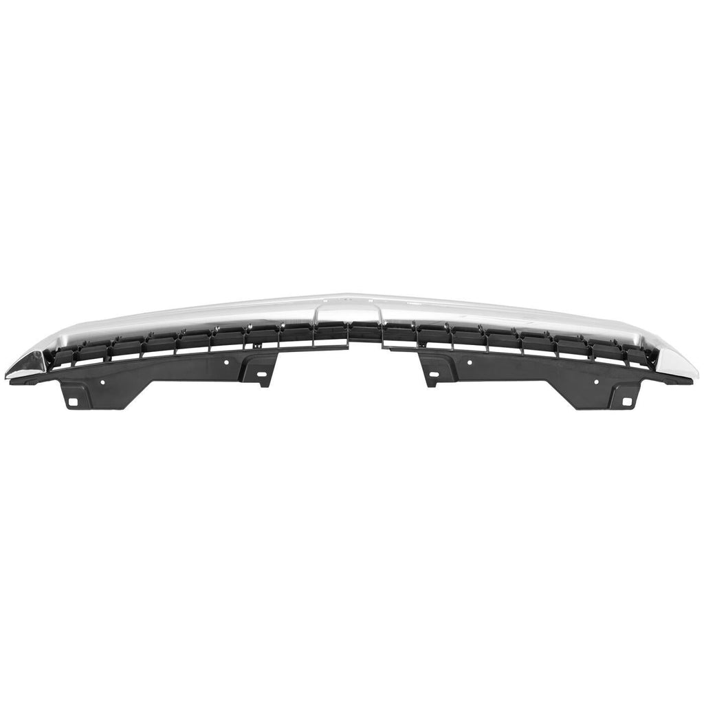 Grille Assembly For 07-10 Chevrolet Silverado 2500 HD Chrome Frame Black Insert