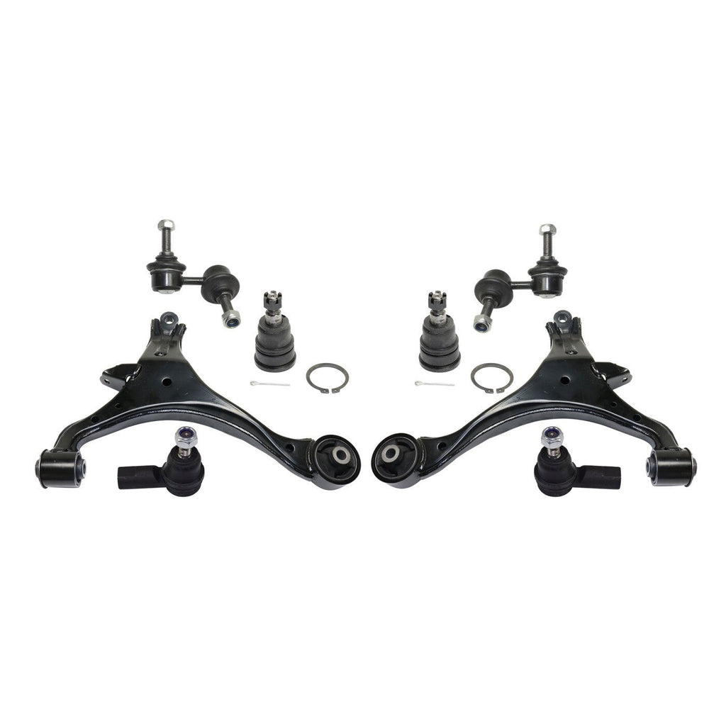 Control Arm Kit For 2002-2004 Acura RSX Front Lower with Sway Bar Link Tie Rod