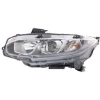Driver & Passenger Side Headlights For Honda Civic 2016-2020 Halogen w/ Bulbs US