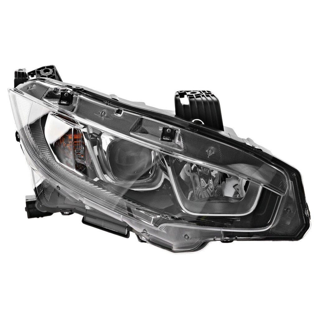 Driver & Passenger Side Headlights For Honda Civic 2016-2020 Halogen w/ Bulbs US