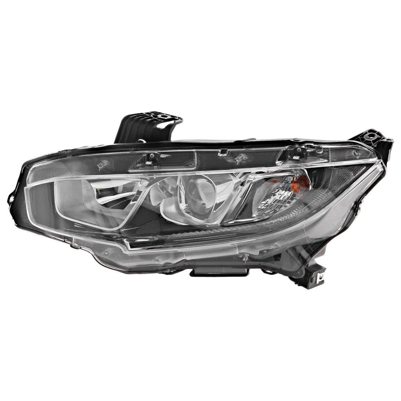 Driver & Passenger Side Headlights For Honda Civic 2016-2020 Halogen w/ Bulbs US