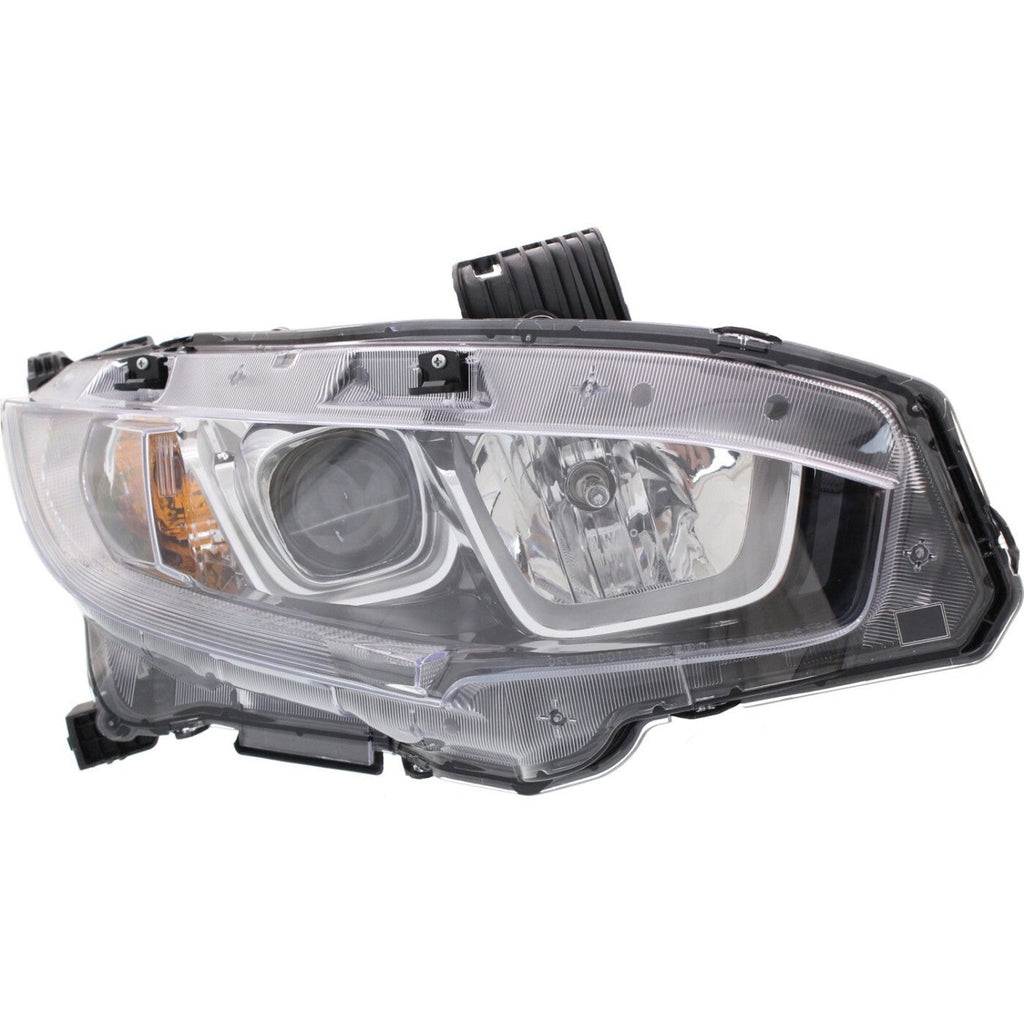 Driver & Passenger Side Headlights For Honda Civic 2016-2020 Halogen w/ Bulbs US