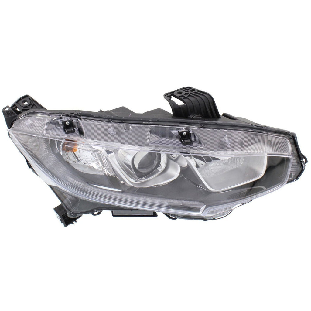 Driver & Passenger Side Headlights For Honda Civic 2016-2020 Halogen w/ Bulbs US