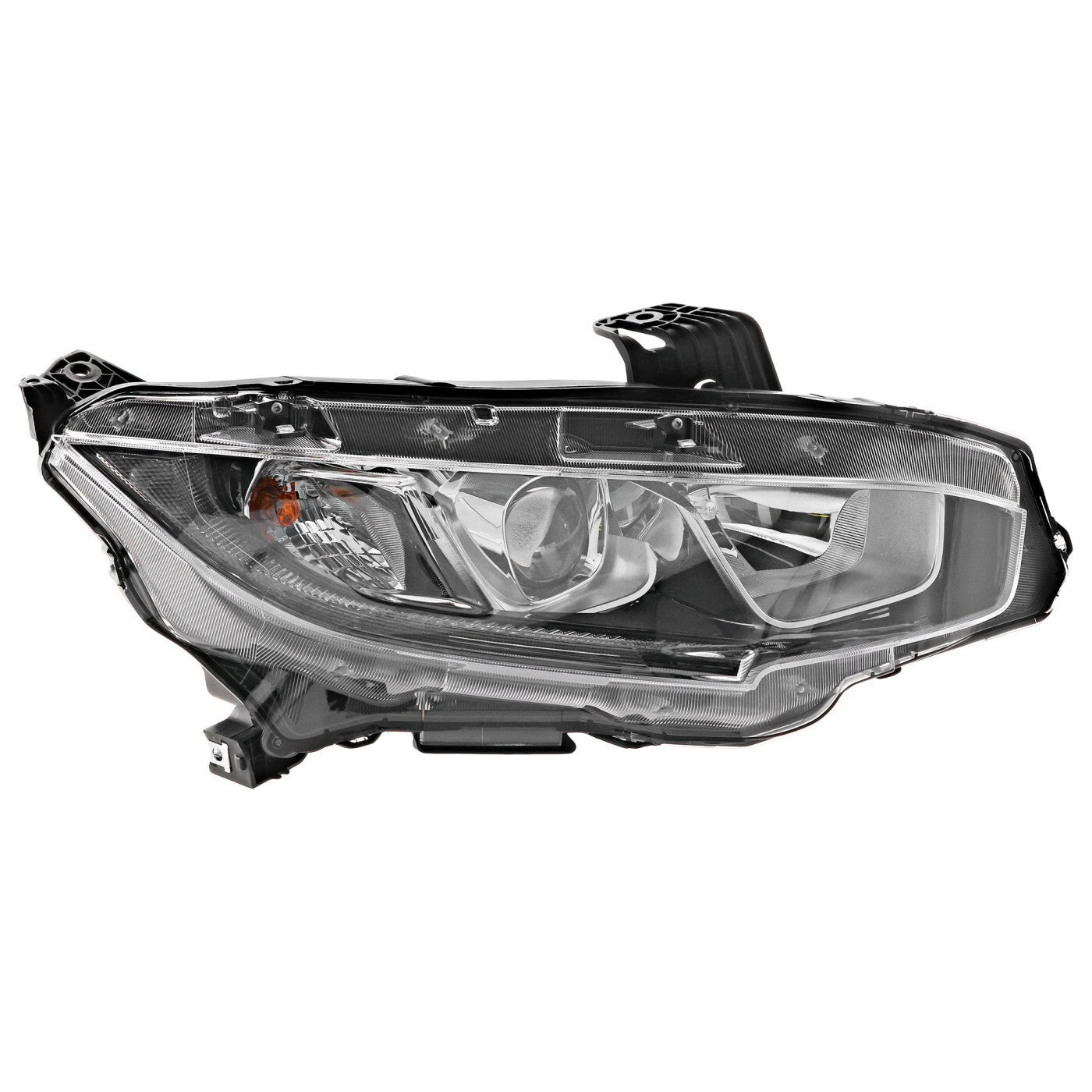 Driver & Passenger Side Headlights For Honda Civic 2016-2020 Halogen w/ Bulbs US