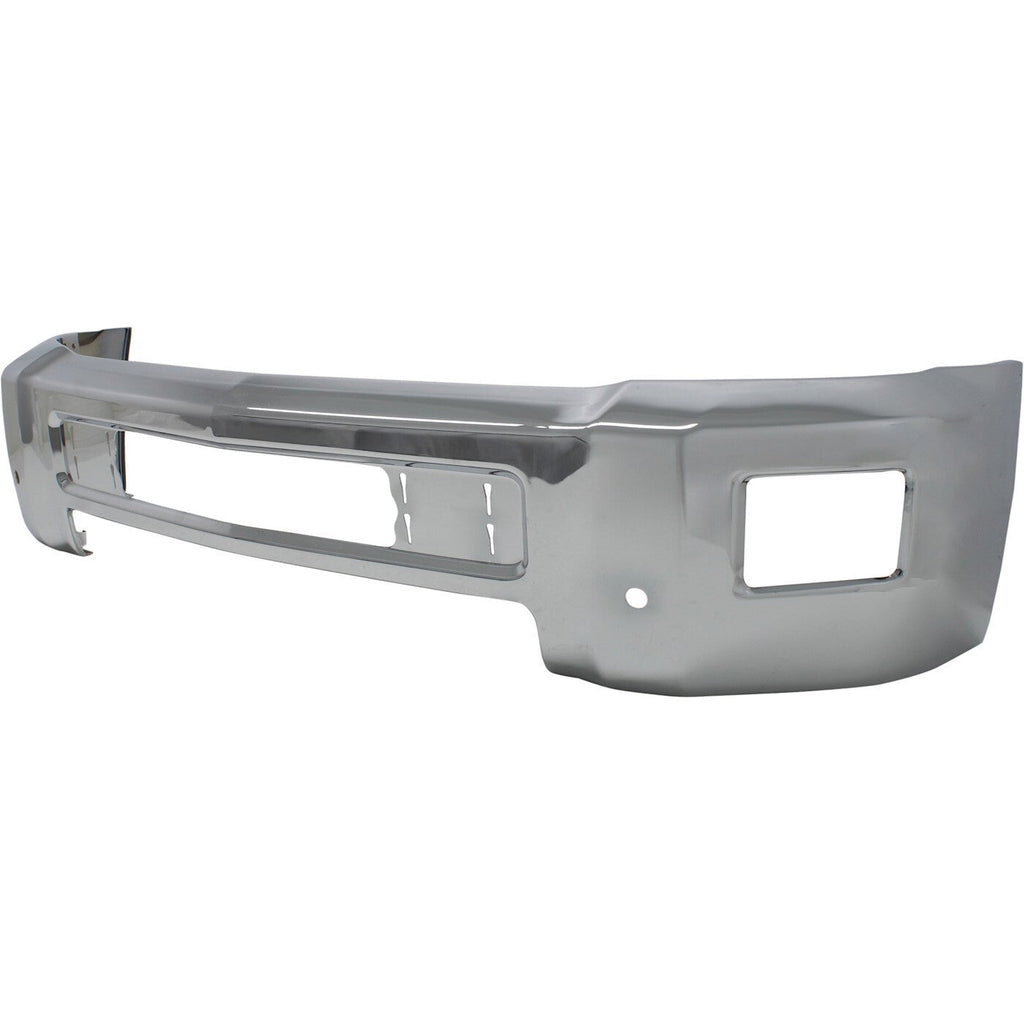 Front Bumper For 2015-2019 Chevy Silverado 2500 HD Chrome With Fog Light Holes