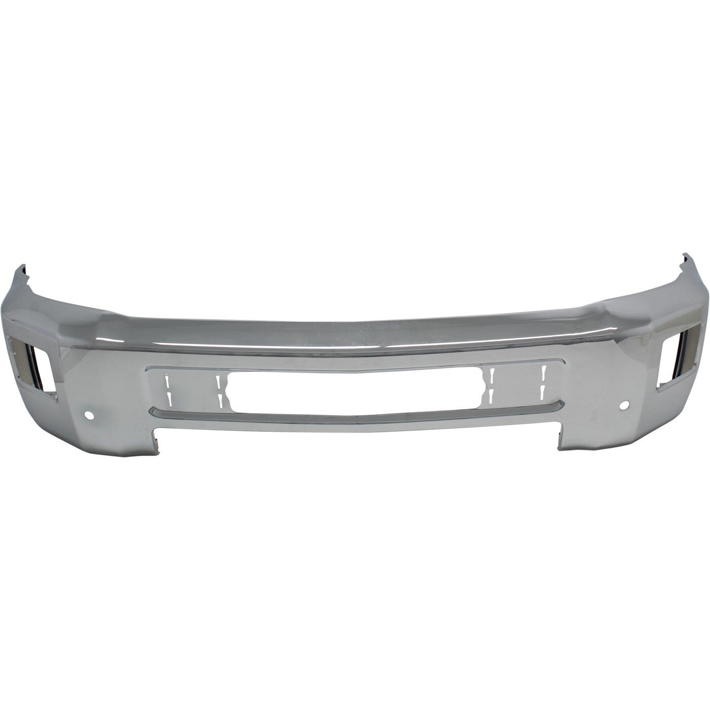 Front Bumper For 2015-2019 Chevy Silverado 2500 HD Chrome With Fog Light Holes